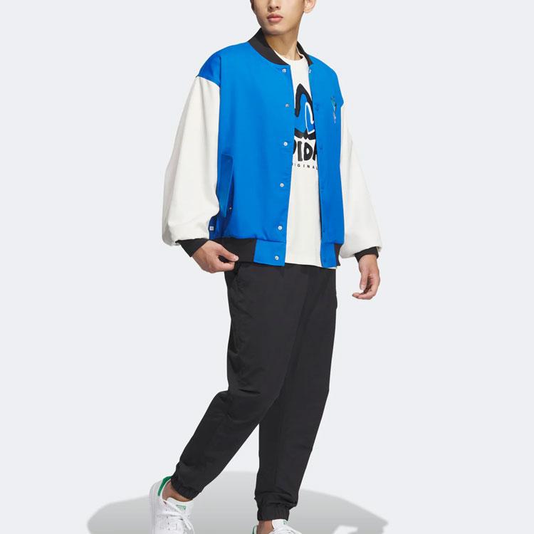 adidas Originals Trefoil Special Edition Bomberjacke mit Herz-Logo, Unisex-Jacken, Blau, IK8664