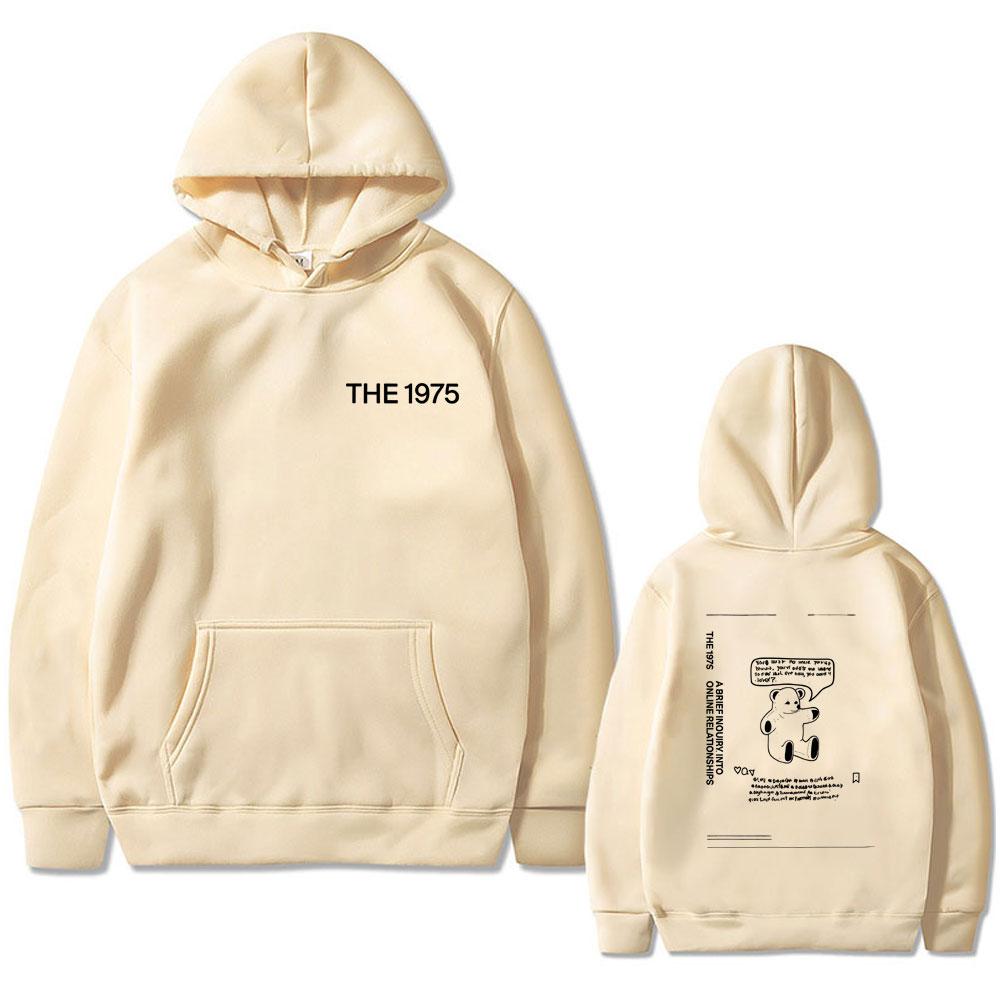 Alternative Rock Band The 1975 Bear Graphic Hoodie Unisex Casual Cotton Vintage Sweatshirt Unisex Fashion Oversized Hoodies