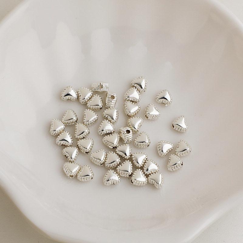 Vergoldetes Sandherz-Abstandsperlen: Farberhaltend, Schnittkante, Doppelseitig für DIY Schmuckbasteln