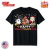 SALE Men's Women's Halloween Christmas T-Shirt Happy HALLO THANKSMAS Text