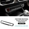 Real Soft Carbon Fiber Sticker For Ford Mustang GT 2024 2025 LHD RHD Car Central Control Star Button Interior Trim Accessories