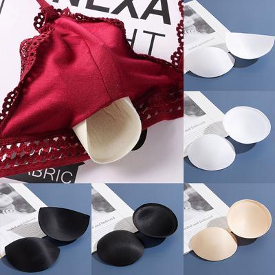 1Pair Bikini Padding Pad Cotton Bra Insert Removeable Women's Push Up Cups For Swimsuits Sexy