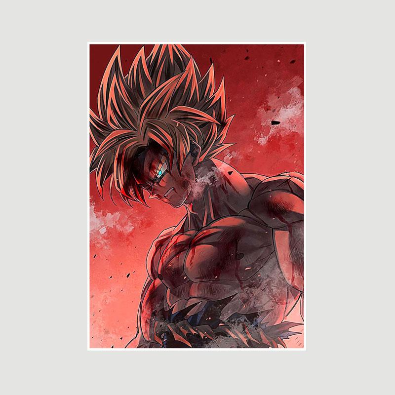 

Класичні аніме Dragon Ball Плакати Білий папір Вінтажні плакати Декор HD Друковані настінні картини Розпис інтер єру Фреска Вітальня Прикраси Картинки 42x30cm