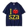 I Love SZA Grand National Tour 2026 Graphic T-shirt Men Women Hip Hop Oversized T-shirts Men's Casual Cotton Vintage T Shirts