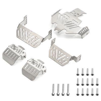 Edelstahl Chassis Rüstung Schutz Anti-Rutsch-Platte Replacemet für Traxxas TRX4 1/10 Fernbedienung