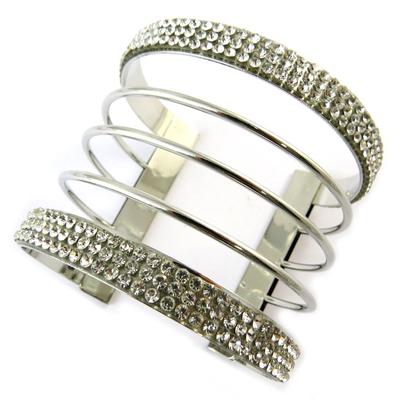 [N9211] - Silver White 'Cleopatra' Designer Bracelet