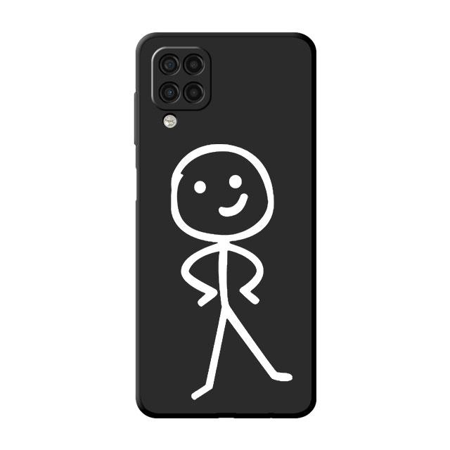 Cartoon Matchman Case For Samsung Galaxy A52 A53 A13 A12 A32 A33 A51 A21s A71 A23 A31 A22 5G Black Phone Shell