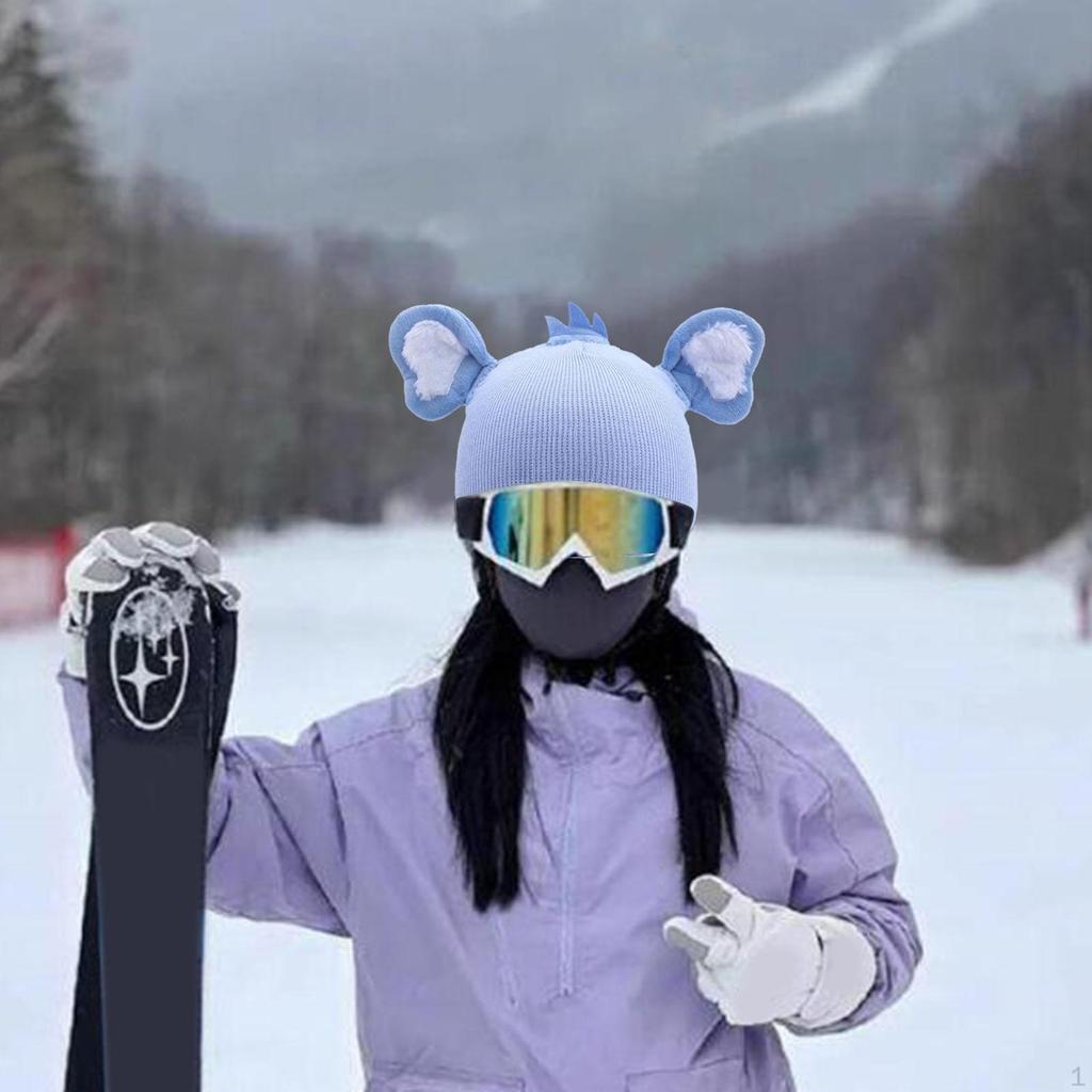 Ski Helmet Cover Accessories Funny Lovely Winter Sports Snowboarding Warm Birthday Gift Versatile