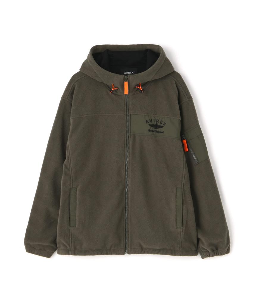 Avirex Varsity Logo Fleece Size Men's Hoodie, 2XL, 310, Olive, 783-2231003