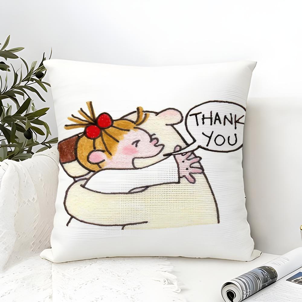 Beautiful Girl Cue CCoco Pillow Case linen pillow case sofa home decor cushion cover cushion cove