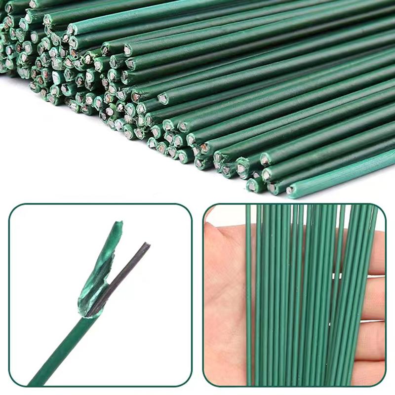 Bastoane Tulpini Florale Verzi 30/40cm Tulpini Sârmă Florală Material Floral DIY Accesorii Sârmă Handmade Nuntă Decor Acasă Vânzare cu Ridicata