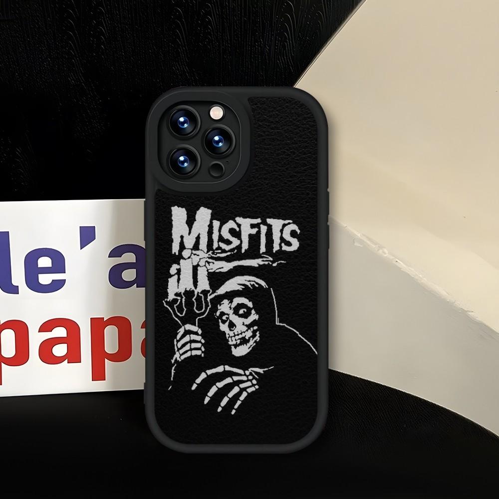 The Misfits Glenn Danzig Phone Case Soft Black For IPhone 13 14 15 12 11 Pro Max Mini Xs X Xr 7 8 Plus SE2020 Leather Coque