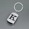 Creative Minimalist Keychain Spanish Key Pendant Metal Stainless Steel Laser Key Ring Stainless Steel Keychain for Backpack Bag Pendant