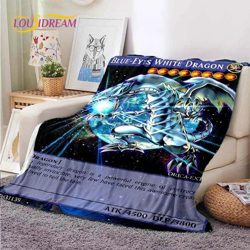 

YU GI OH Коллекционная карточная игра Мягкое одеяло с мультяшным покрытием Одеяло для подарка на все сезоны