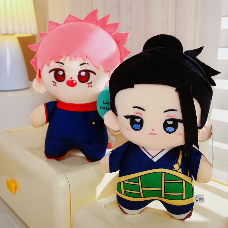 Anime Jujutsu Kaisen Plush Gojo Satoru Itadori Yuji Stuffed Doll Kawaii Anime Peripheral Toys Collection Gifts for Boyfriend