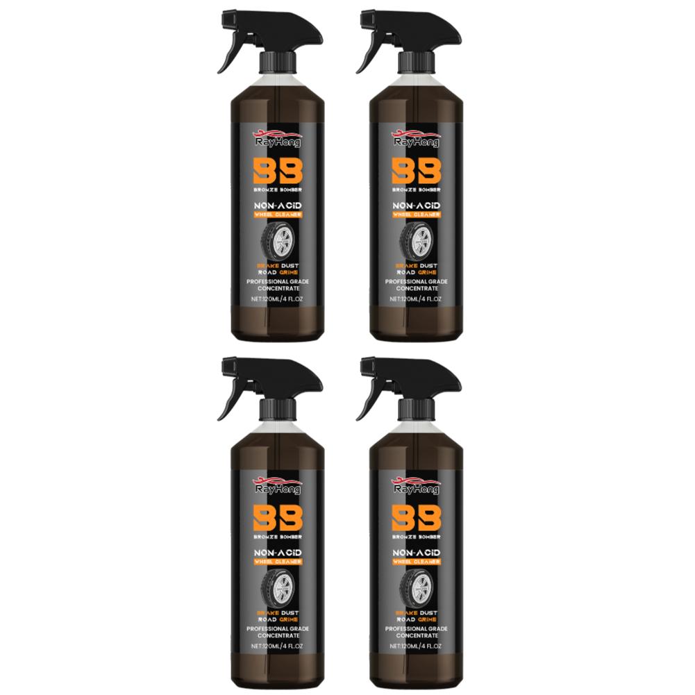 5-1pcs Powerful Wheel Cleaner 120ml Powerful Rim Brake Buster Spray Car Wash Wheel Cleaning Spray for Cleaning Wheels and Tires