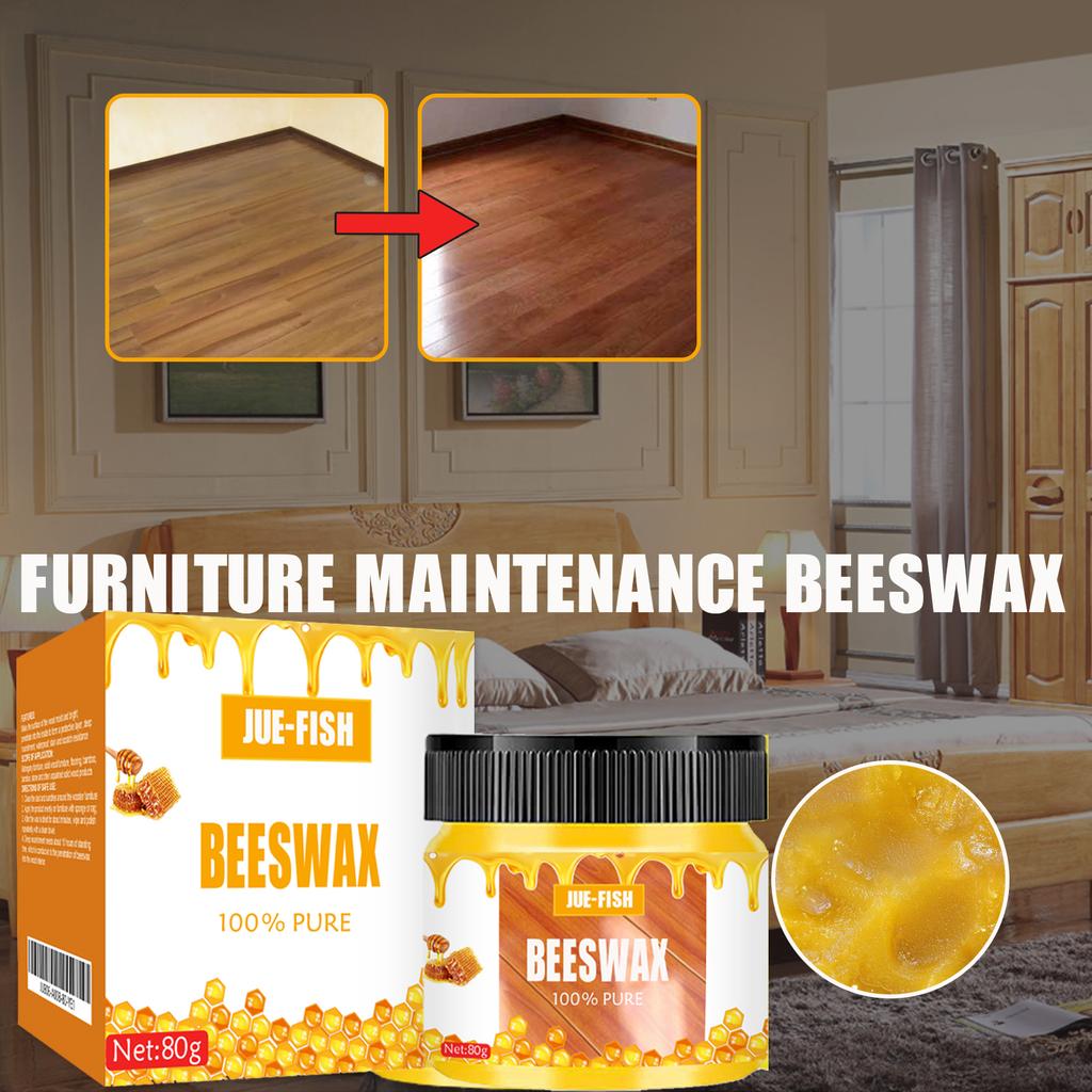 Professional Beeswax Wood Polish Furniture Natural Floor Wax Scratch Repair Restoration Protector Waterproof Anti Scratch Shine