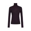 Women's Seamless 100% Wool Slim-Fit Turtleneck Sweater