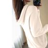 Women's Color Casual Hooded Long Sleeved Knitted Sweater With Pullover And Base Layer Knitted Sweater