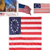 Vintage 13-Sterne-Flagge Amerikanische US-Kolonien Betsy Ross Retro-Design in Rot Weiß Blau 3x5 Fuß