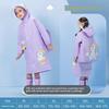 Children's Raincoat for Boys and Girls, Kindergarten and Primary School Students, Full-Body Rain Poncho with Backpack Space, Blue and Pink, Portable