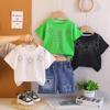 Jungen Sommer 2026 Stern Strass Kurzarm T-Shirt - Trendiges Lässiges Kinder Outfit