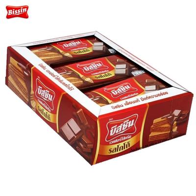 Bissin Kakaviniai vafliai 12 pakelių 348 g x 1 vnt. / 3 vnt. - Tailando užkandis