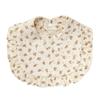 Baby Cotton Gauze Bibs With Ruffled Edge Soft Absorbent Drool Bib For Newborns Infants Toddlers Saliva Towel Burp Cloth