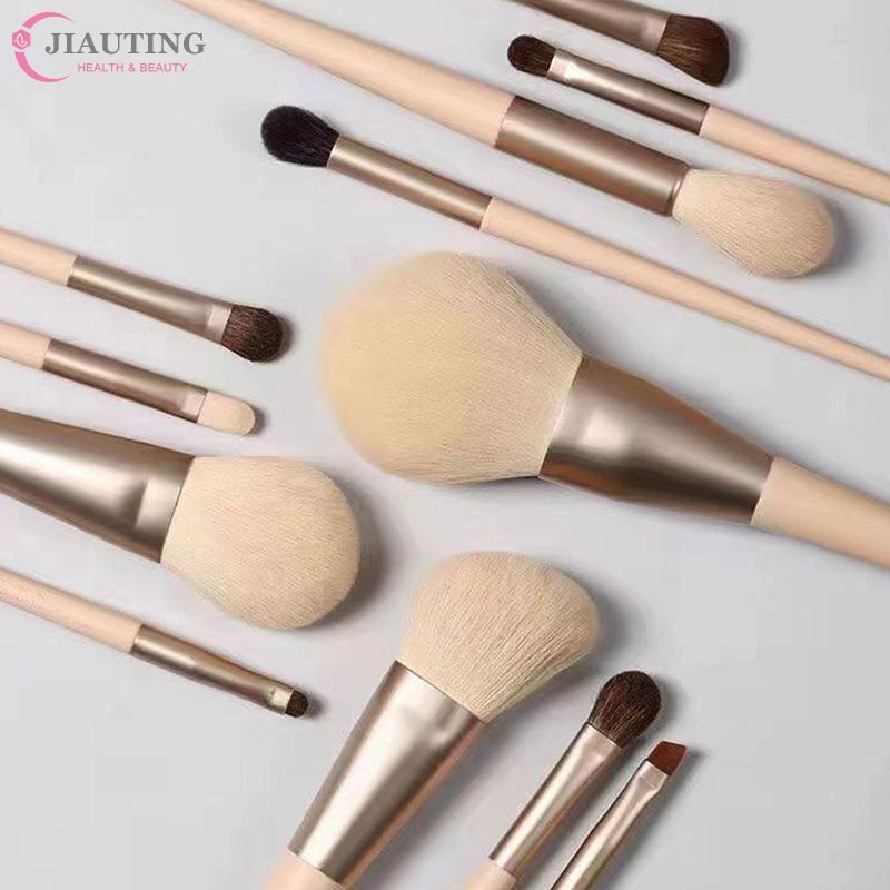 12 Pcs Makeup Brushes Complete Set Of Foundation Loose Powder Blush Concealer Eye Shadow Professional Set With Storage Bag