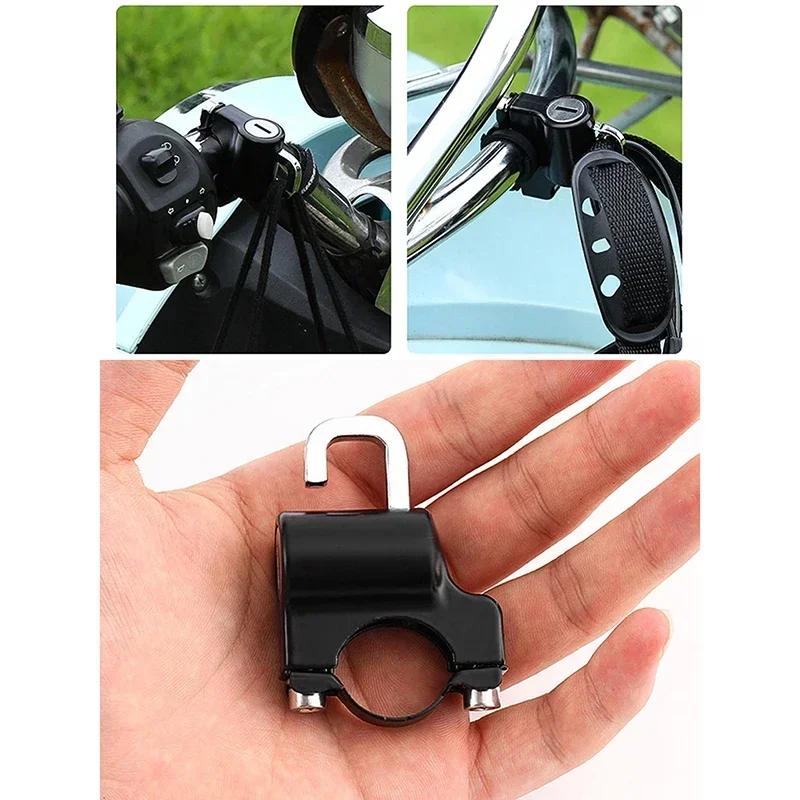 Motorcycle Neutral Helmet Lock Electric Vehicle Fixed Anti-theft Safety Artifact Battery Motorcycle Wire Rope Hat Lock Hook Lock