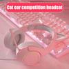 Süße Rosa Katzenohren Kopfhörer 3,5mm Kabelgebundenes Gaming Headset mit Mikrofon K9