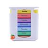 Weekly 28-Compartment Pill Organizer Box, Independent Drawers for Convenient Tablet Storage, PP Plastic.