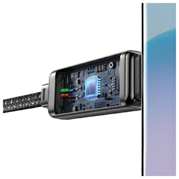 Kabel USB-C USAMS 1.2m Szybkie ładowanie 100W Szary