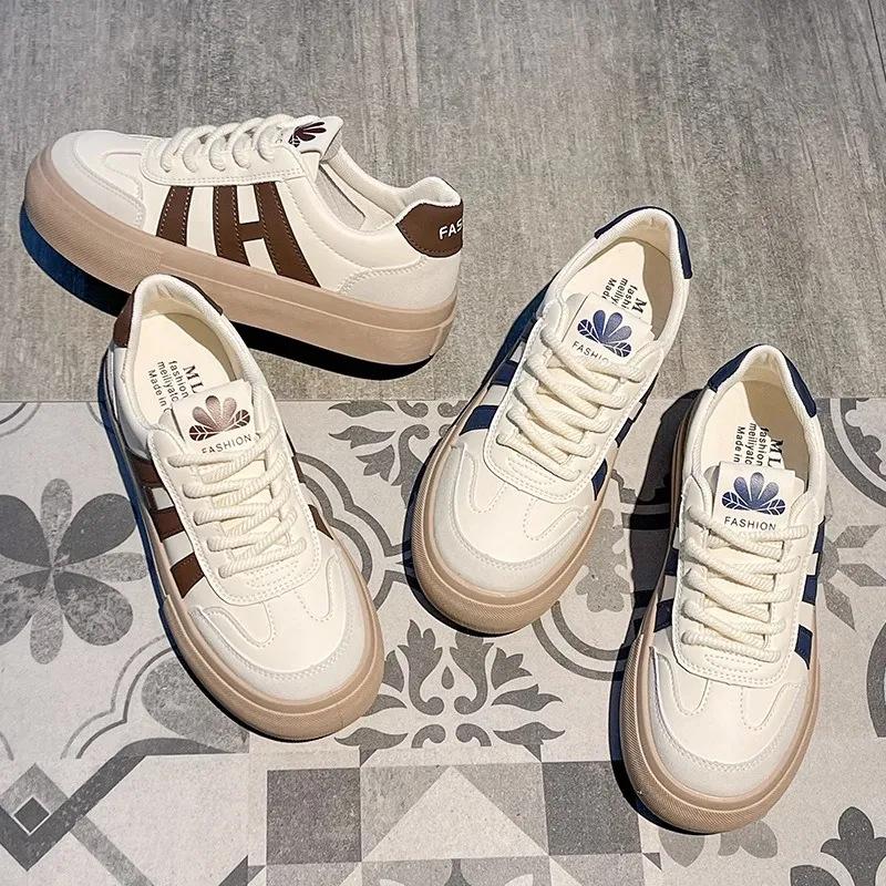 Little white shoes women's spring and autumn 2025 new thick-soled versatile thin breathable Internet celebrity sports shoes popular Forrest Gump wo