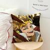 Comic Hot Fanart Anime H-hawks Mha Chibi Cushion Cover Soft Pillow Case for Sofa Living Room Home Office Decor Protective Covers