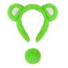 Set di 2 Cerchietti con Orecchie di Orsetto e Coda d'Orso Costumi da Orso Accessori Cosplay Animale di Halloween Regali