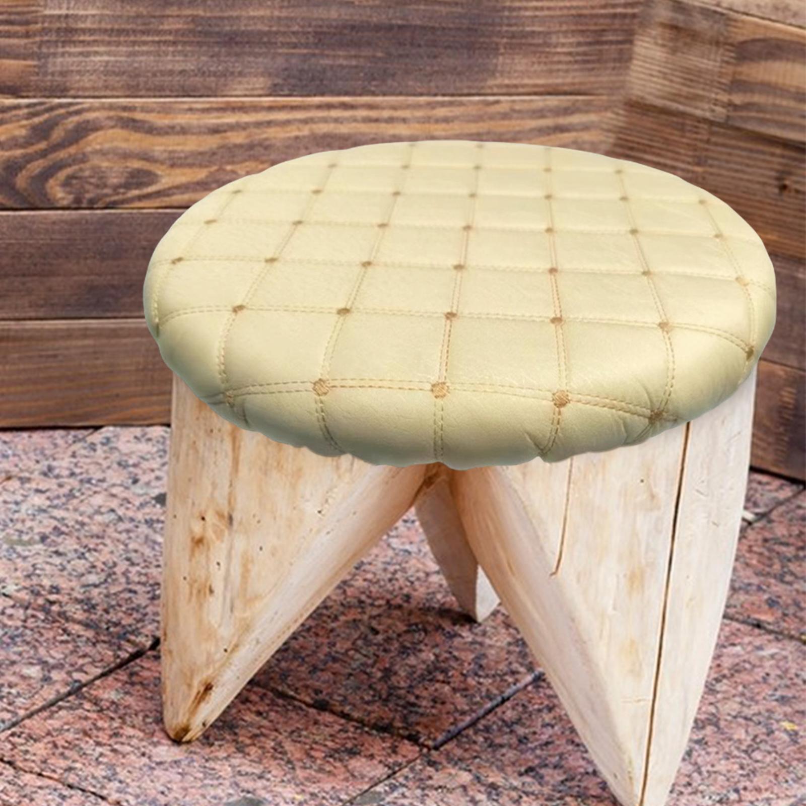 

Round Stool Cover Dining Seat Cover Protection Modern Removable Soft Portable