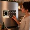 Christmas Rotating Disc Night Light with Activated Singing, Acrylic Refrigerator Creative Decorative Ornament