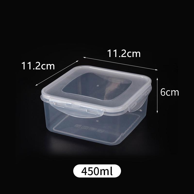 PP Bento Box Food Container Picnic Snack Meal Kitchen Food Storage Container Food Box for Kids Refrigerator Organizer Box