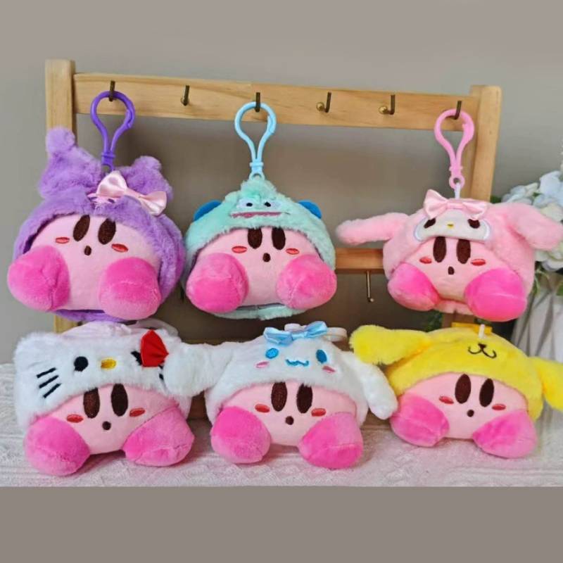 Kirby Plush Keychain With Crystal Soft Material For Kids And Collectors