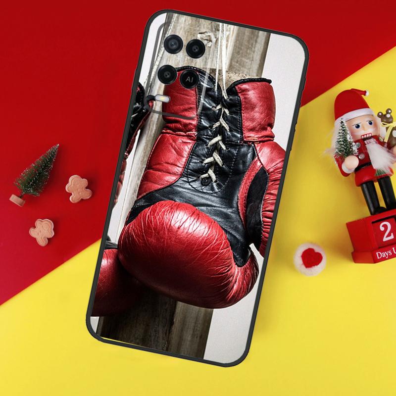 Boxing Gloves Case For Oppo A94 A74 A54 A60 A40 A80 A16 A76 A96 A98 A58 A78 A18 A38 A57 A17 A15 A5 A6 Pro