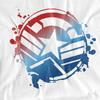 Captain America Childrens/Kids Gradient Crest T-Shirt