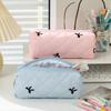 Bowknot Pattern Pencil Case for Student Girl Women Large Capacity Pen Pouches Pencil Organizers Bag Travel Cosmetic Bag