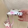 3D Hello Kitty Brille Niedliche Rosa Schleife Süße Handyhülle Für iPhone 16 15 14 13 12 11 Pro Max 16 PLUS Handschlaufe Kordel Rückseite