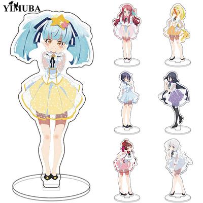 ZOMBIE LAND SAGA Oboustranný akrylový stojan Figurky Modelový talíř Hoshikawa Lily Minamoto Sakura Stojací cedule Dekor na stůl
