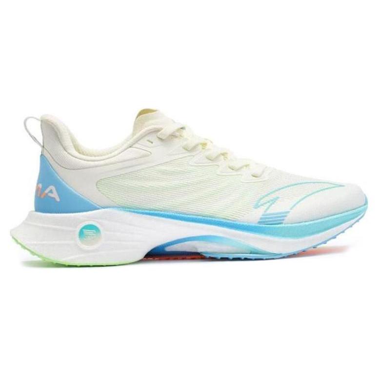 New Anta MACH 3.0 Cushioned Wear Resistant Lightweight Low Top Running Shoes Women's Ivory White 122345583S-2