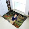 Cute S-snow W-White Carpet Bathroom Anti-slip Mat Door Mat Home Decoration Mat Entrance Door Mat Scratch-resistant Door Mat