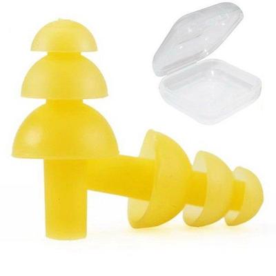 EP-15S Yellow Swimming Earplugs for Noise Reduction (A12359)