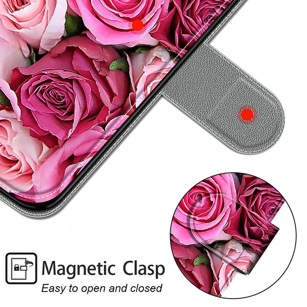 Luxusní lakované kožené pouzdro Wallet Book Style Ochranný kryt pro Motorola Moto G85 5G/G75/G55 5G/G35/G34 5G/G24/G04/G15/G05/G84 5G/G54 5G/G24 Power