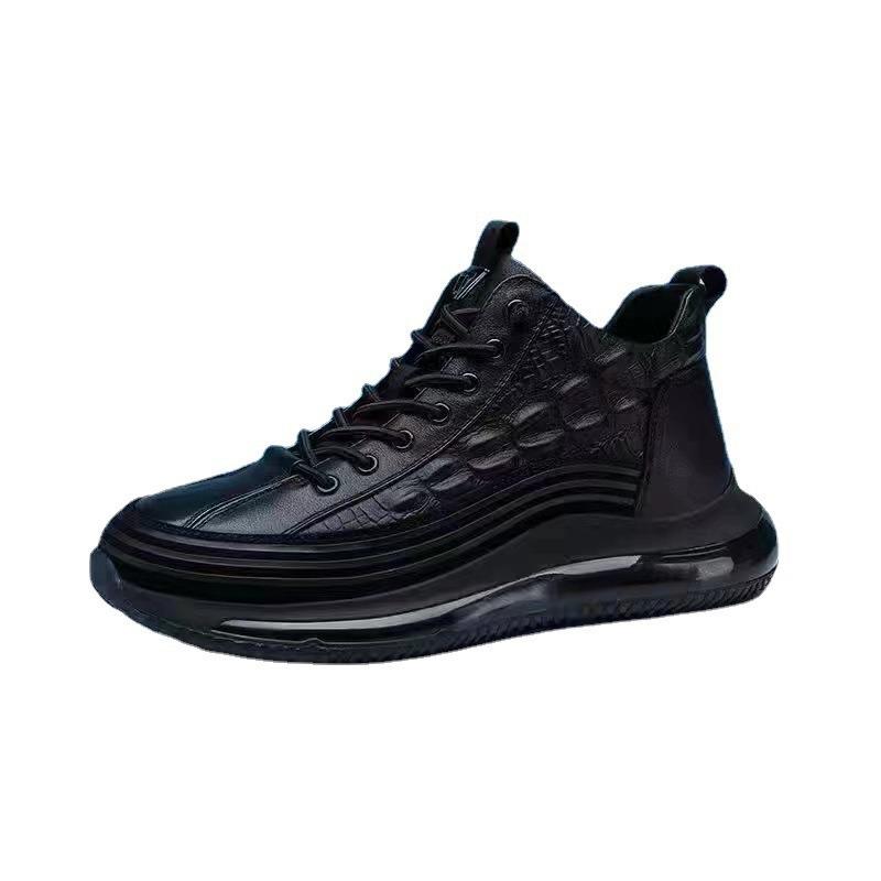 Ležérní boty středního střihu s tlustou podrážkou, vzduchově odpružené, lehké sportovní boty pro zvýšení výšky a pohodlí